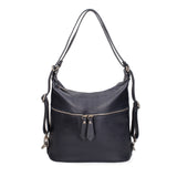 Bianca Borsa a spalla da donna Vera pelle 07136-D26 BLU NOTTE Viola Castellani