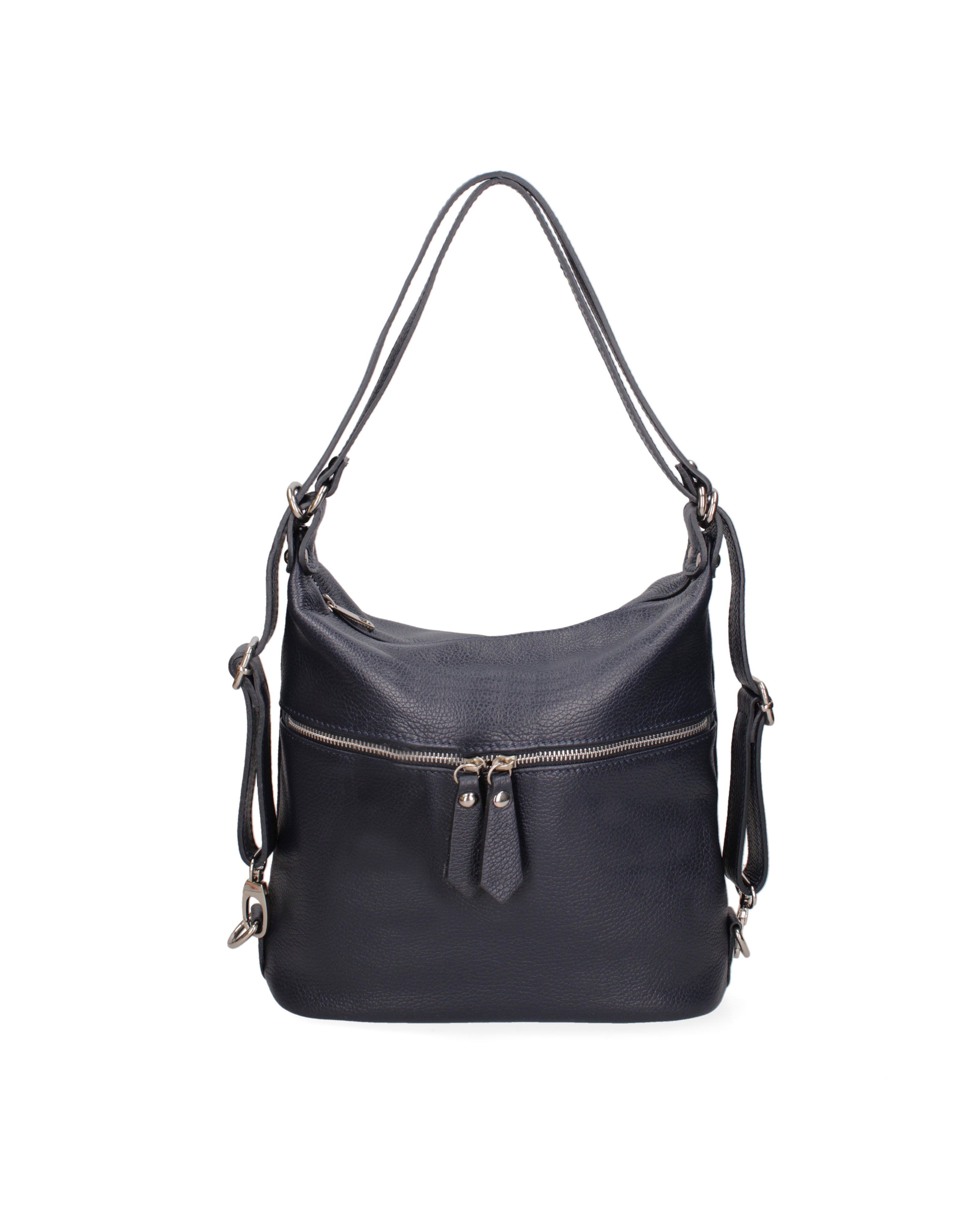 Bianca Borsa a spalla da donna Vera pelle 07136-D26 BLU NOTTE Viola Castellani