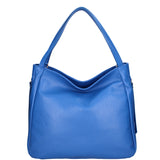 Borsa a spalla da donna Misto pelle e tessuto 07155-D22 BLUETTE Roberta Rossi