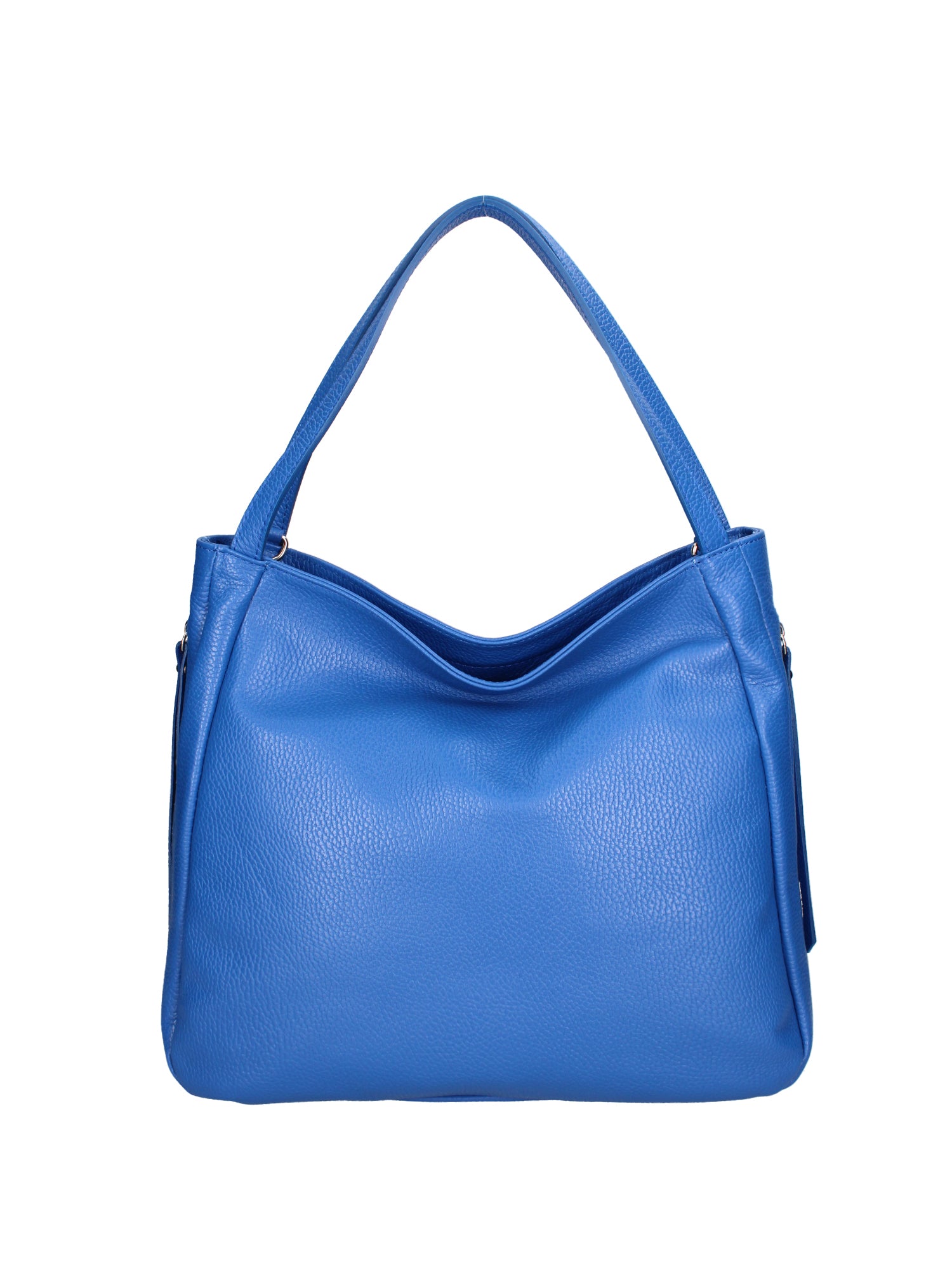 Borsa a spalla da donna Misto pelle e tessuto 07155-D22 BLUETTE Roberta Rossi