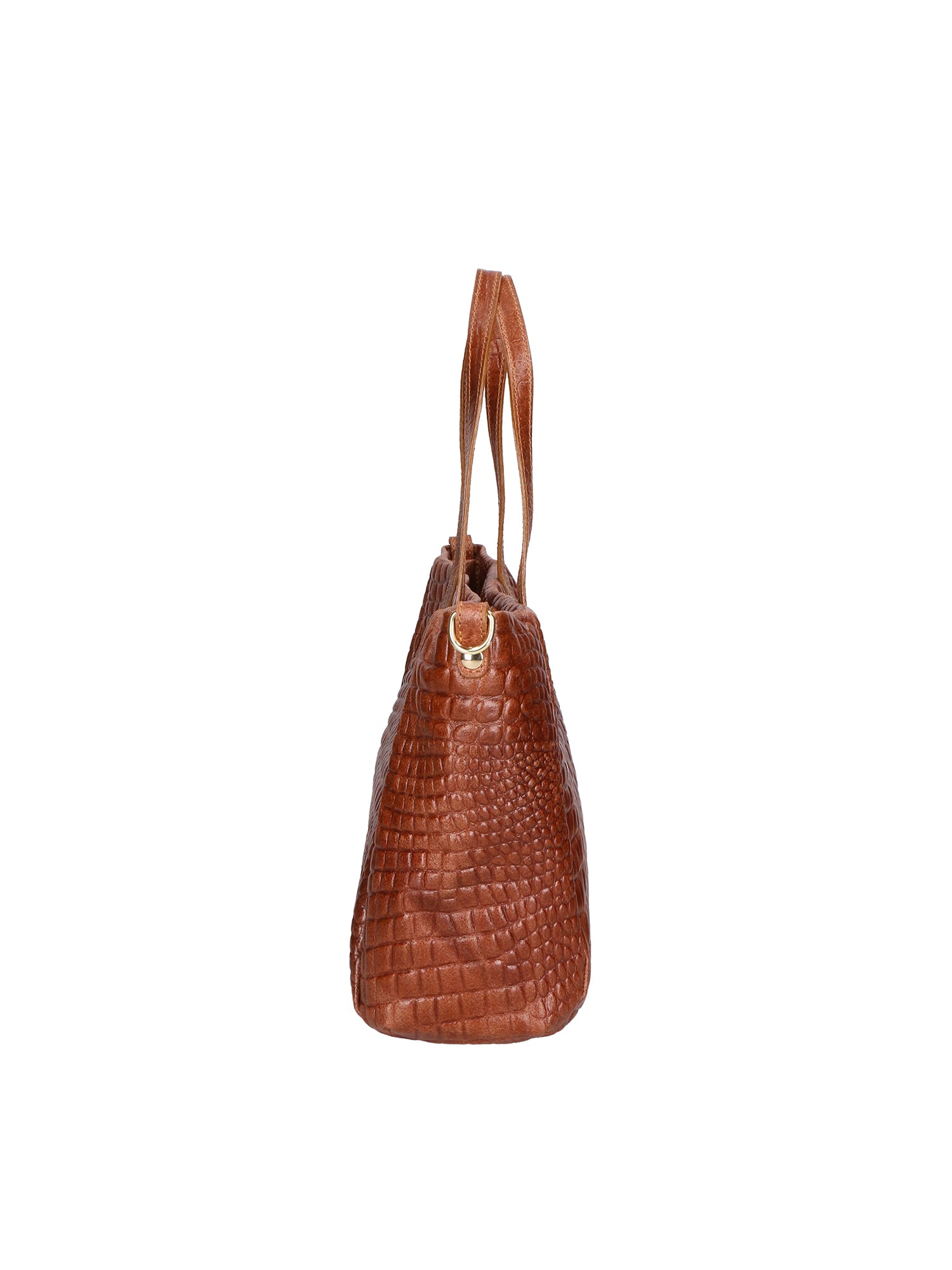 Lorella Borsa a spalla da donna Vera pelle croco 06499-040 MARMO SCURO Gave Lux