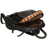 SN5862447-BLACK Zaino unisex in vera pelle Made in Italy Santini Firenze