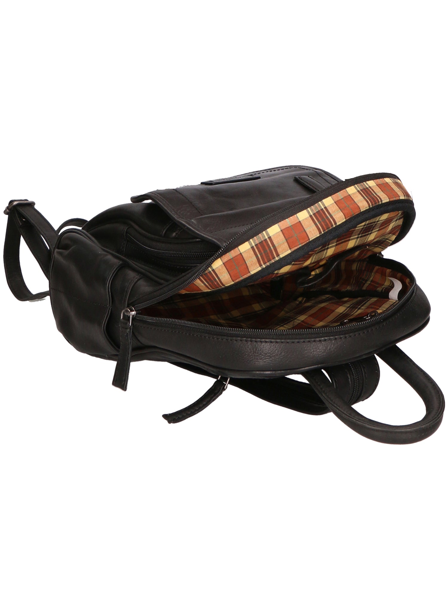 SN5862447-BLACK Zaino unisex in vera pelle Made in Italy Santini Firenze