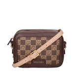 Brisella Borsa a tracolla da donna 100% poliuretano B16175-MARRONE Braccialini