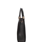 Borsa a mano da donna Misto pelle e tessuto 07149-12 NERO Roberta Rossi