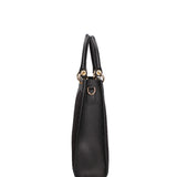Borsa a mano da donna Misto pelle e tessuto 07149-12 NERO Roberta Rossi
