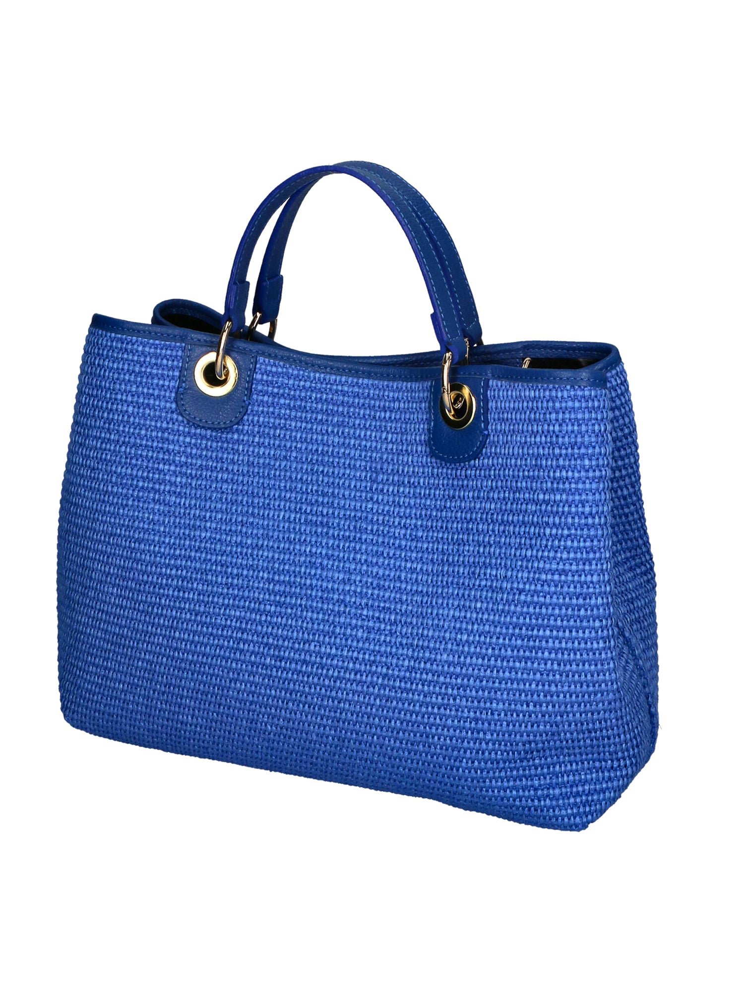 Amanda Borsa a mano da donna Vera pelle e paglia 05168-530 D22 BLUETTE Gave Lux