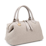 Borsa a mano da donna 100% pelle vegana PU 749-1PT-BEIGE Diana&co