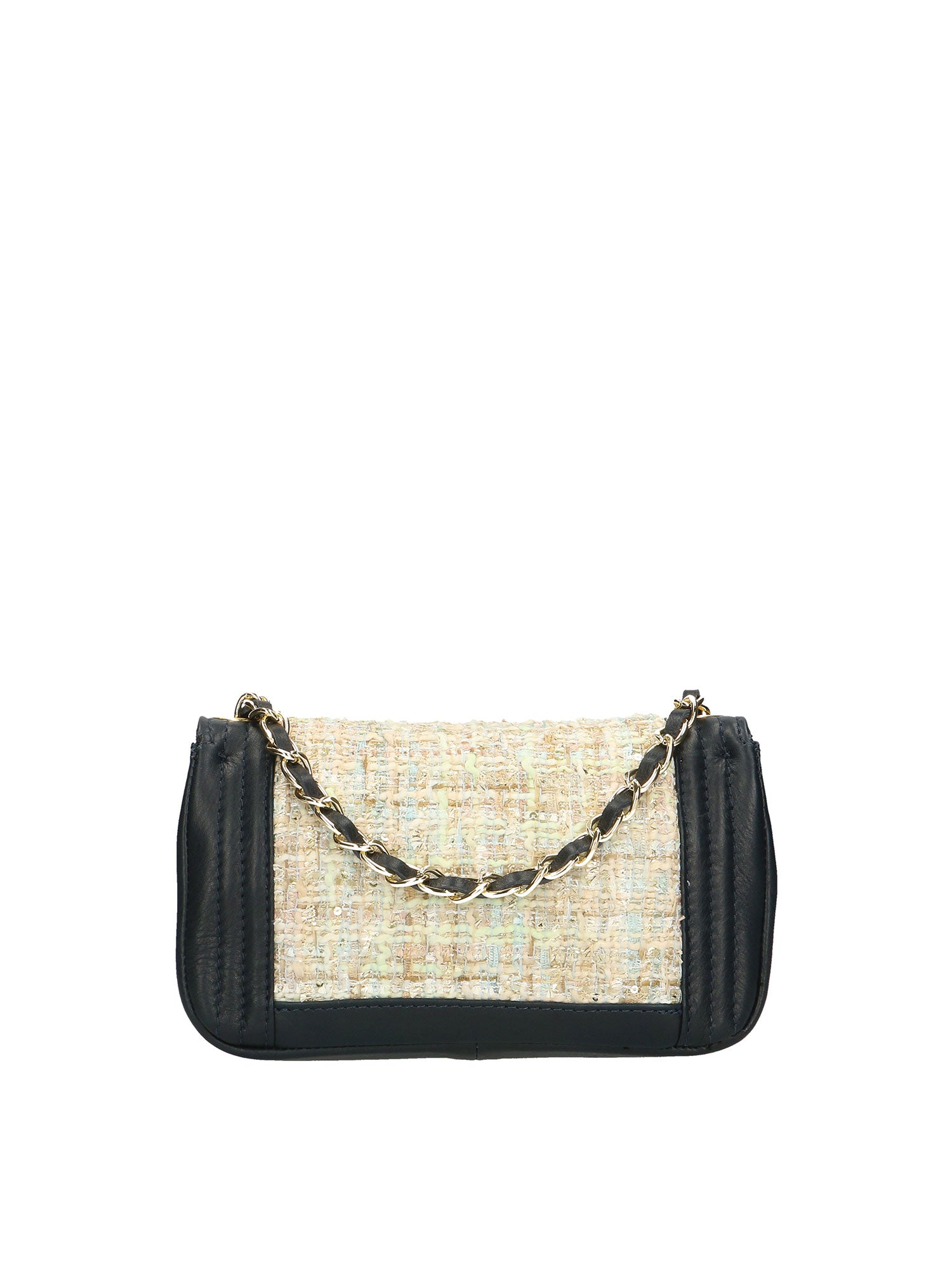 Florelle Borsa a tracolla donna Vera pelle 1511-BLU Gave Lux
