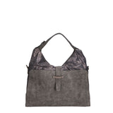 Edera Elite Borsa a spalla da donna Vera pelle LK0247-GRIGIO Gave Lux