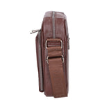 Borsa a tracolla uomo 100% pelle PU PCL3106-COFFEE Northampton Polo Club