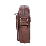 Borsa a tracolla uomo 100% pelle PU PCL3106-COFFEE Northampton Polo Club