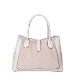 Jordana Borsa a mano da donna Vera pelle e suede 07150-L119 GRIGIO CHIARO Viola Castellani