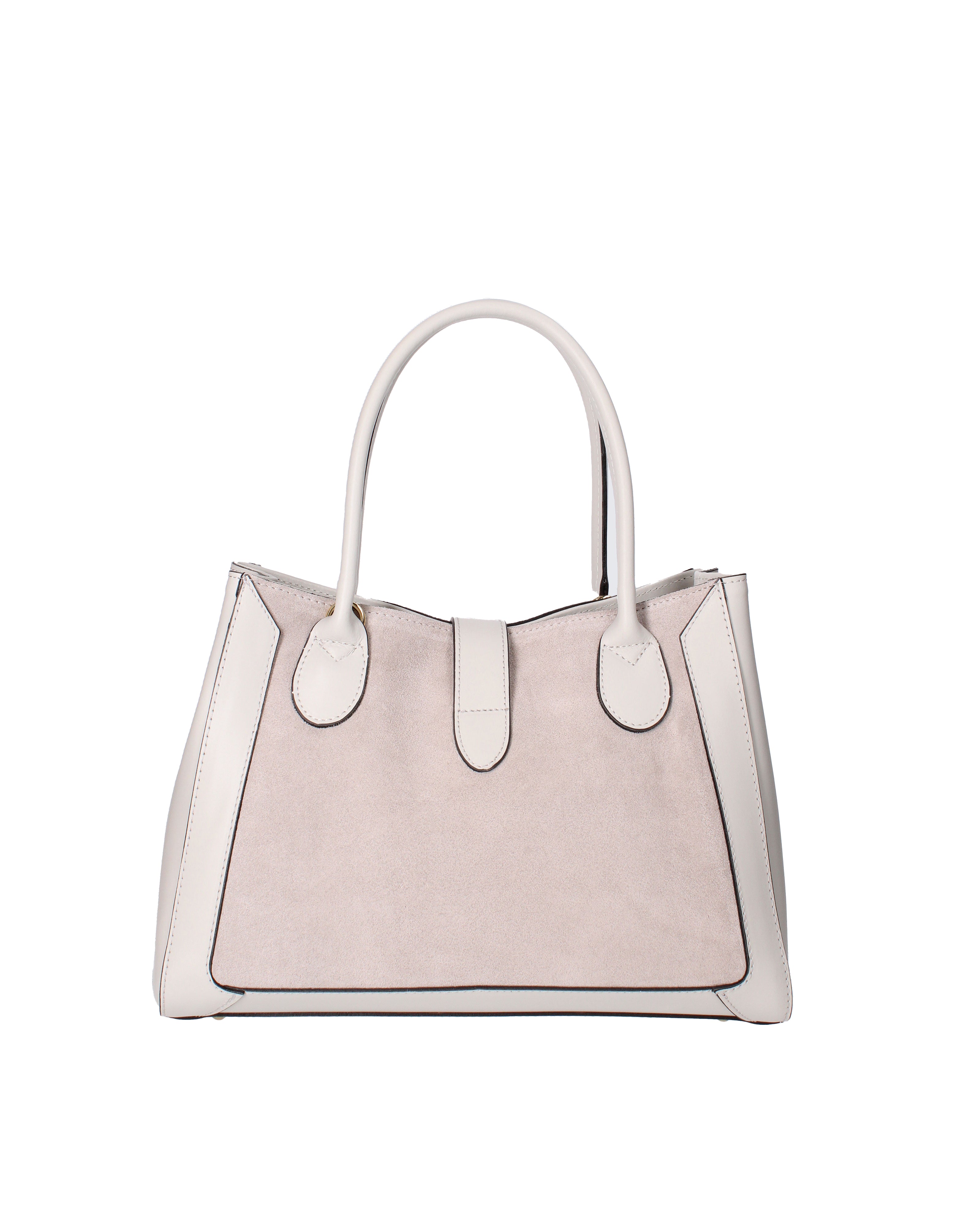 Jordana Borsa a mano da donna Vera pelle e suede 07150-L119 GRIGIO CHIARO Viola Castellani