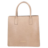 Giulia Borsa a mano da donna Vera pelle effetto cocco 468W-LU05 TAUPE CHIARO Viola Castellani