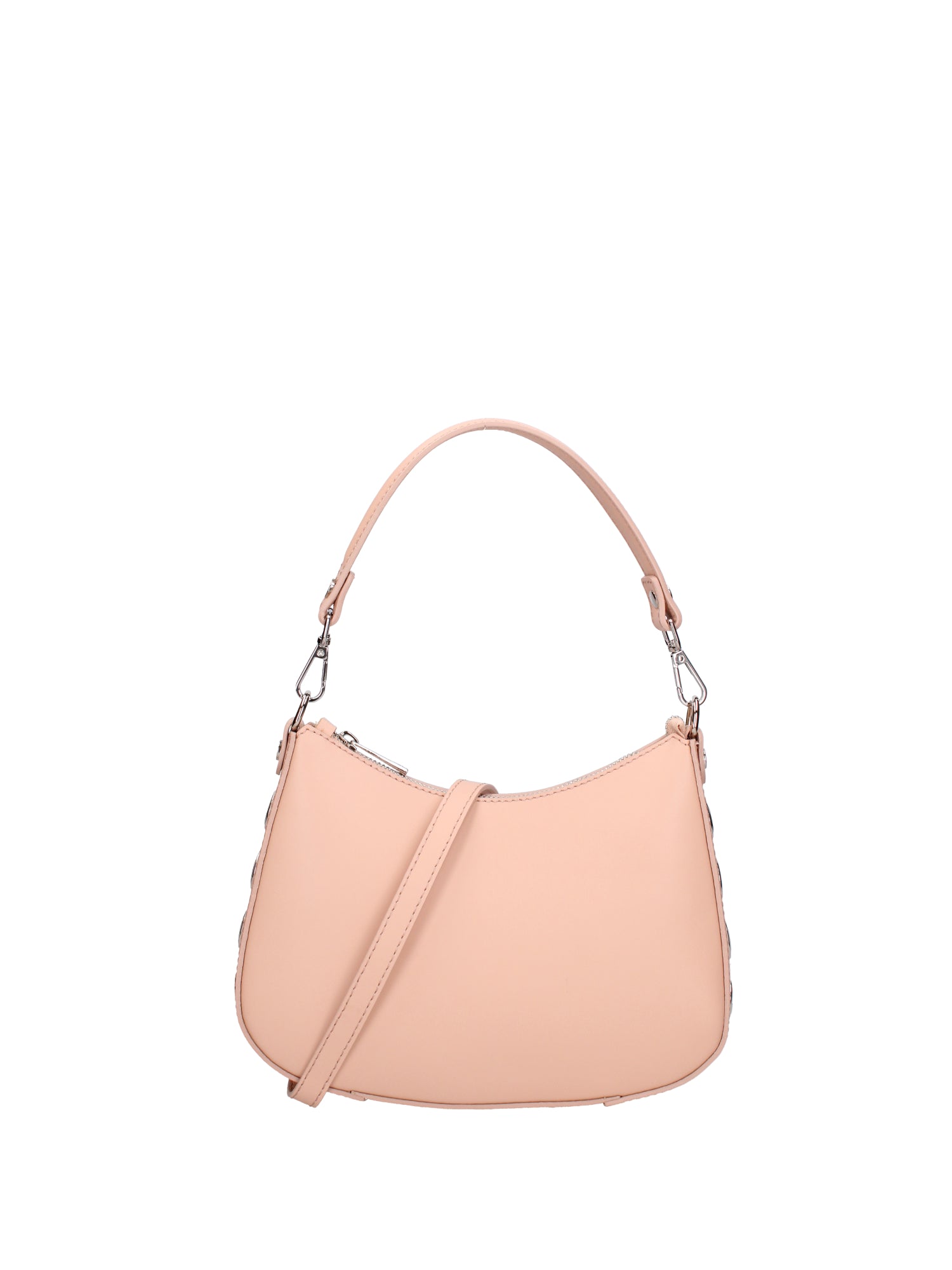 Borsa a spalla da donna 100% pelle ruga 07241-L805 LILLA Roberta Rossi
