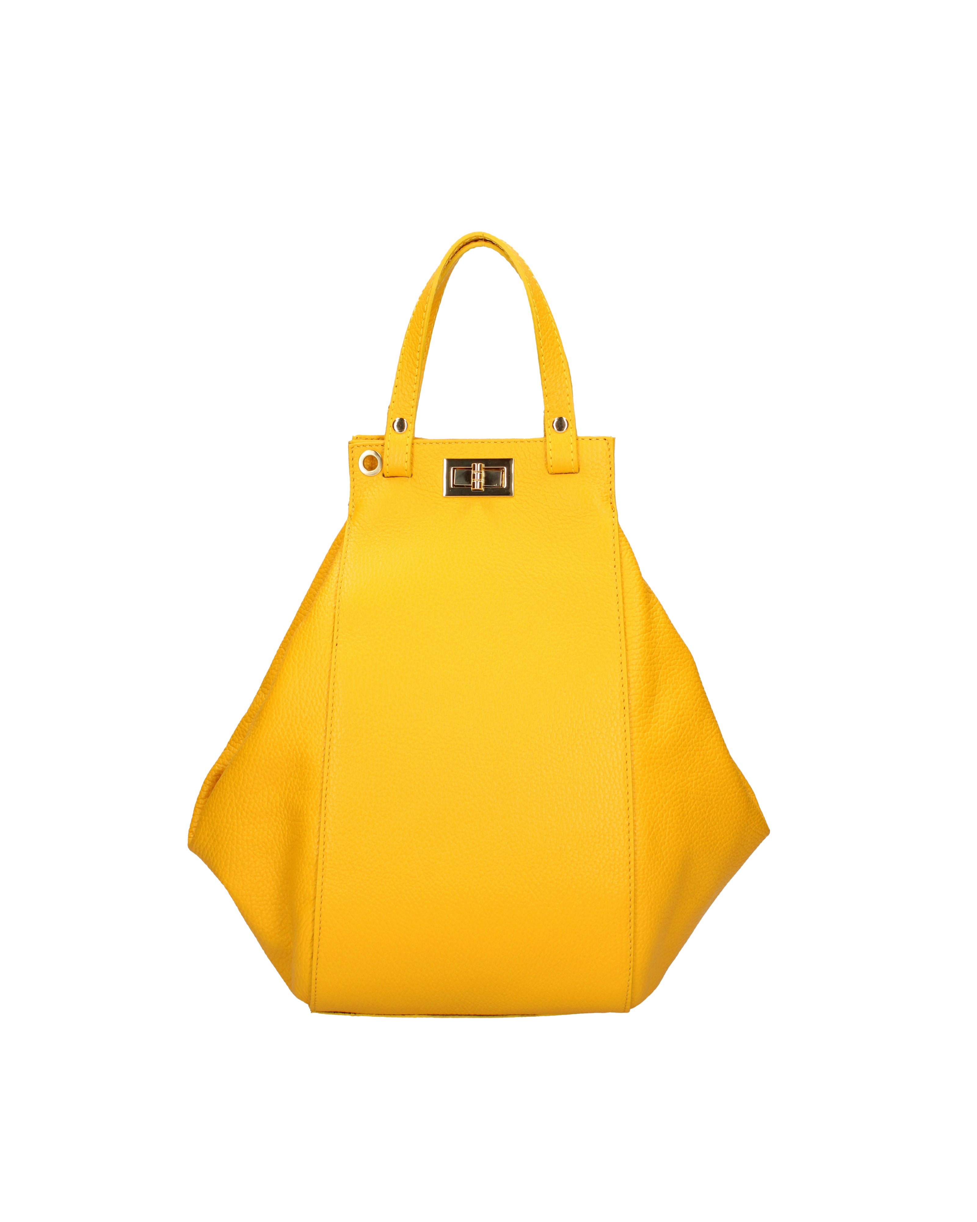 Lindsey Borsa a mano da donna 100% vera pelle 07162-D04 GIALLO Viola Castellani