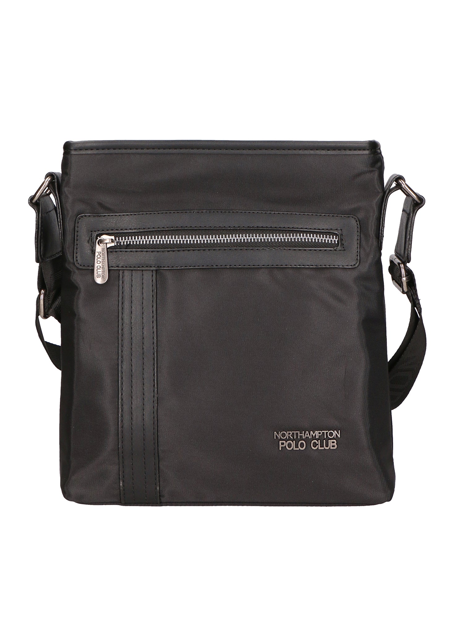 Borsa a tracolla uomo Pelle vegana PU PCL3161-BLACK Northampton Polo Club