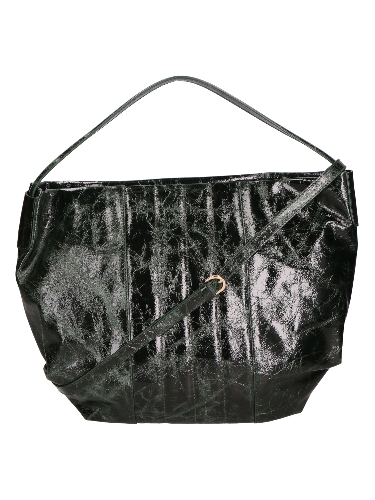 Vanda Borsa a spalla da donna Vera pelle 06507-017 VERDE BOTTIGLIA Gave Lux