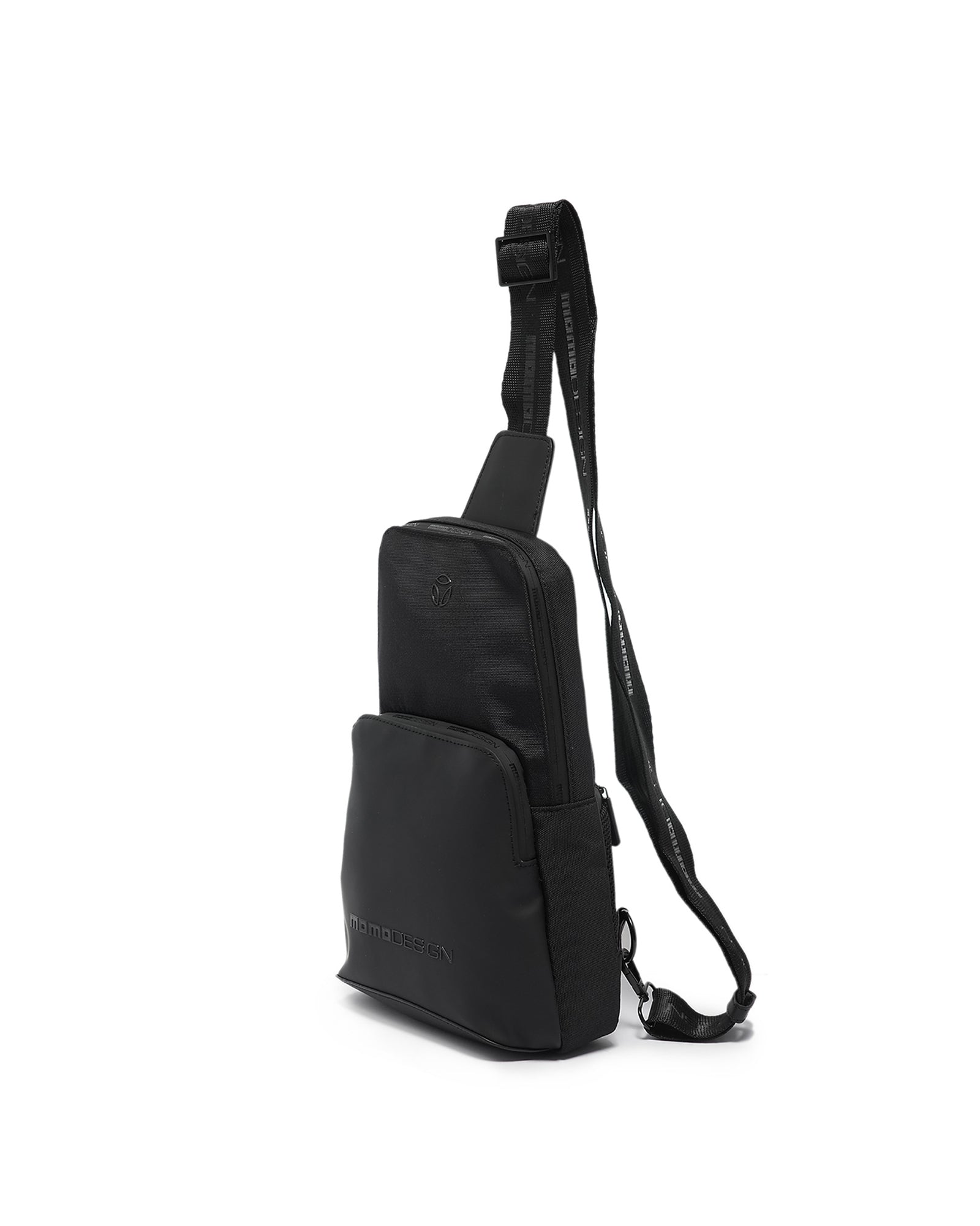 Borsa a tracolla uomo Nylon & Ecopelle MO-23CO-BLACK Momo Design