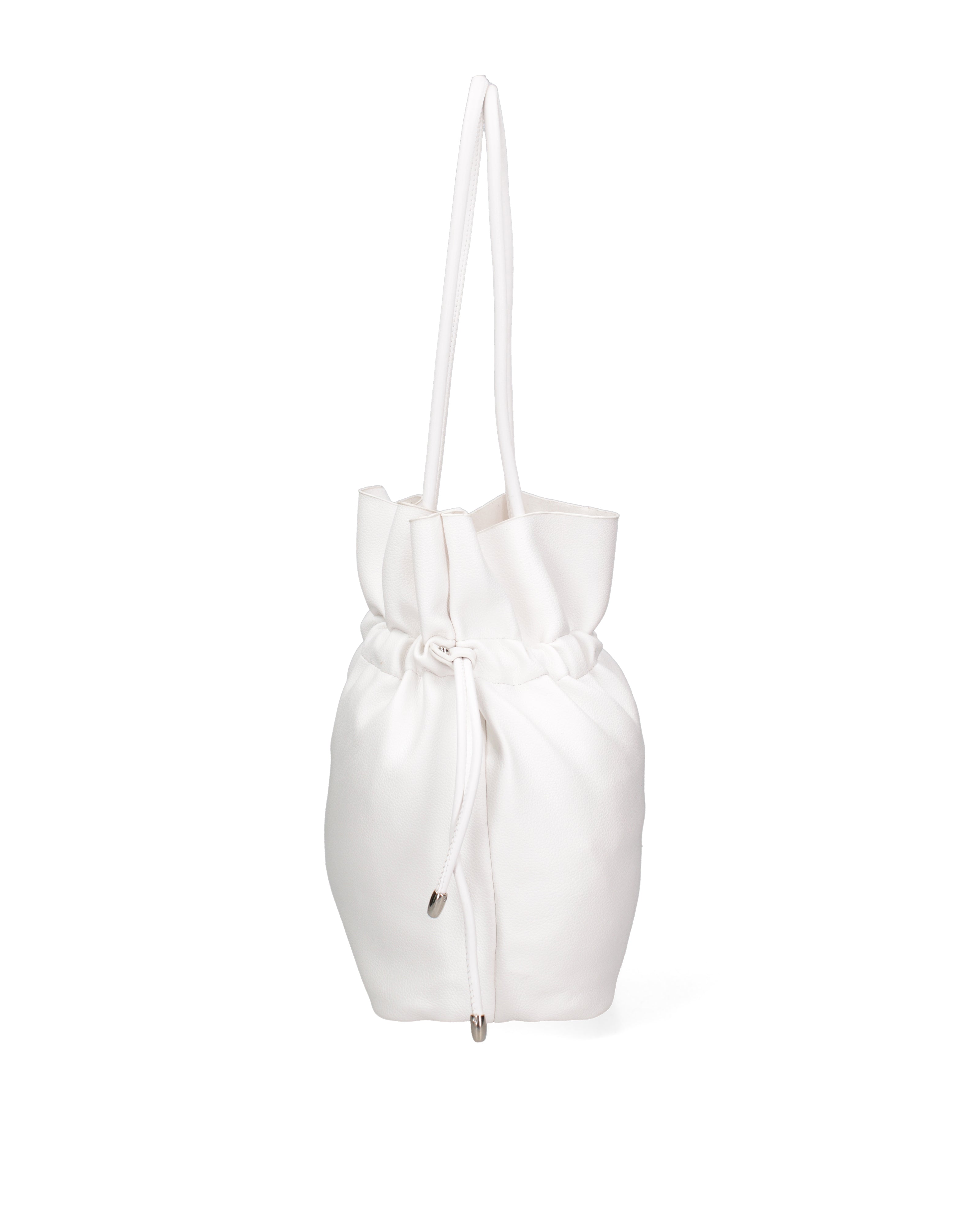 Borsa a spalla da donna 100% PVC F6717-2-WHITE David Jones