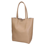 Valentina Borsa a mano da donna 100% pelle 06733-D07 TAUPE CHIARO Gave Lux