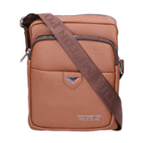 Borsa a tracolla uomo Pelle vegana PU PCL3026-KHAKI Northampton Polo Club