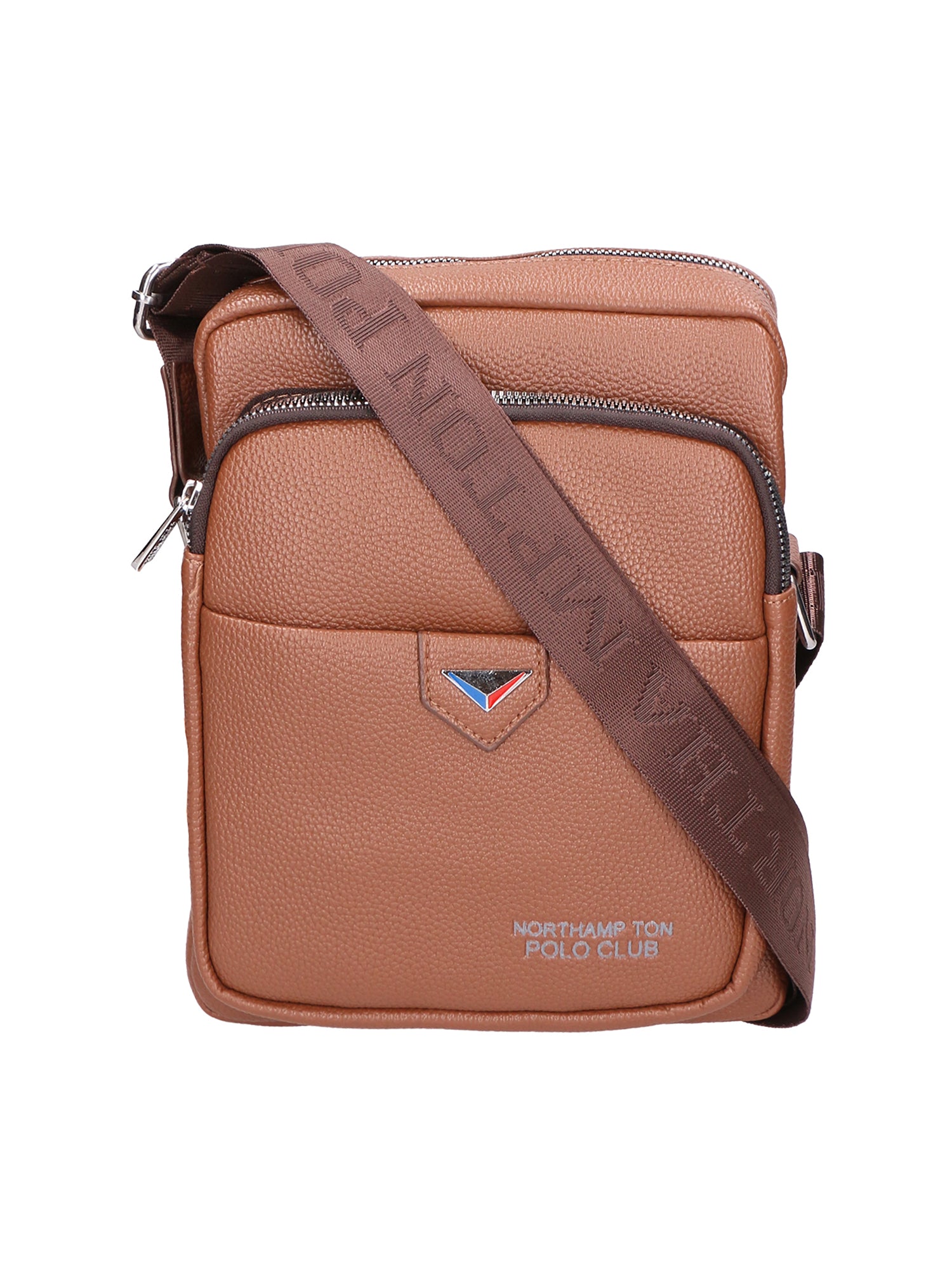 Borsa a tracolla uomo Pelle vegana PU PCL3026-KHAKI Northampton Polo Club