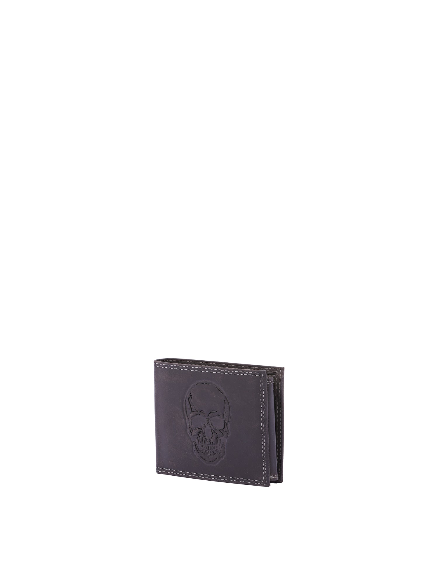 Portafoglio uomo in vera pelle Casual IN-1103-SKULL-NERO Sergio Valentini