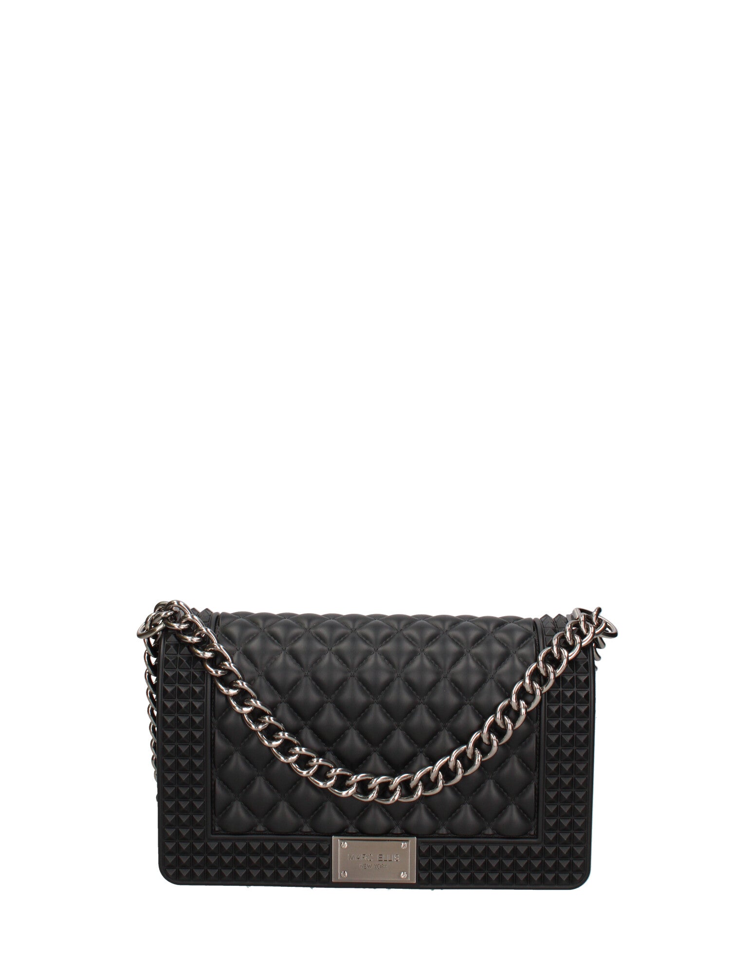 Borsa a mano donna 100% gomma FLAT PENKA M-BLACK-BRUSH CDF Marc Ellis