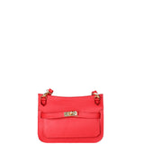 Katie Borsa a tracolla da donna 100% vera pelle 07145-D58 ROSSO FUOCO Viola Castellani