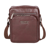 Borsa a tracolla uomo 100% pelle PU PCL3106-COFFEE Northampton Polo Club