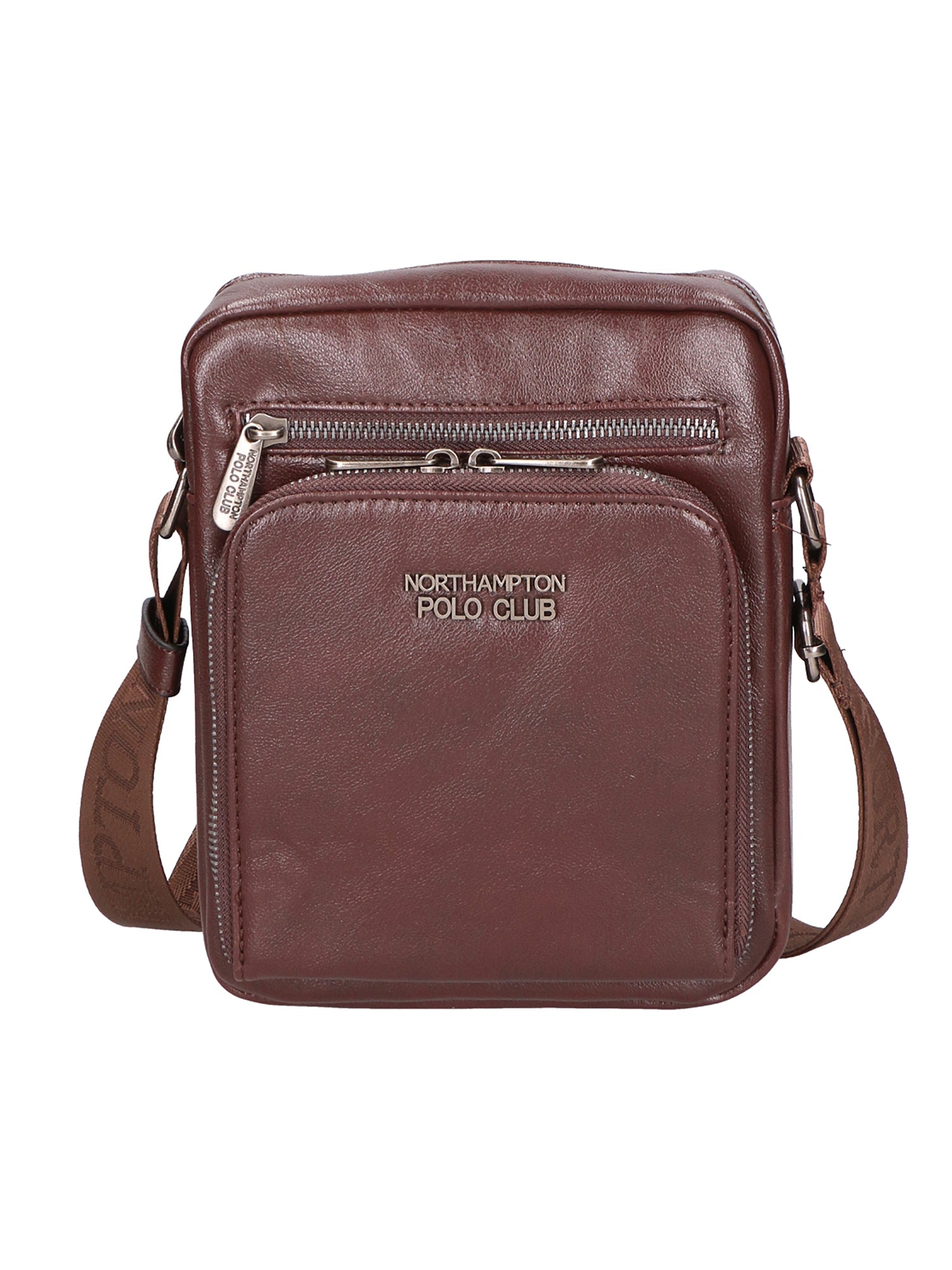 Borsa a tracolla uomo 100% pelle PU PCL3106-COFFEE Northampton Polo Club