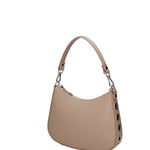 Borsa a spalla da donna 100% pelle ruga 07241-L110 TAUPE Roberta Rossi