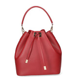 Erina Borsa a mano da donna Vera pelle 8073-L130 ROSSO SCURO Gave Lux
