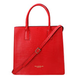 Giulia Borsa a mano da donna Vera pelle effetto cocco 468W-LU58 ROSSO Viola Castellani