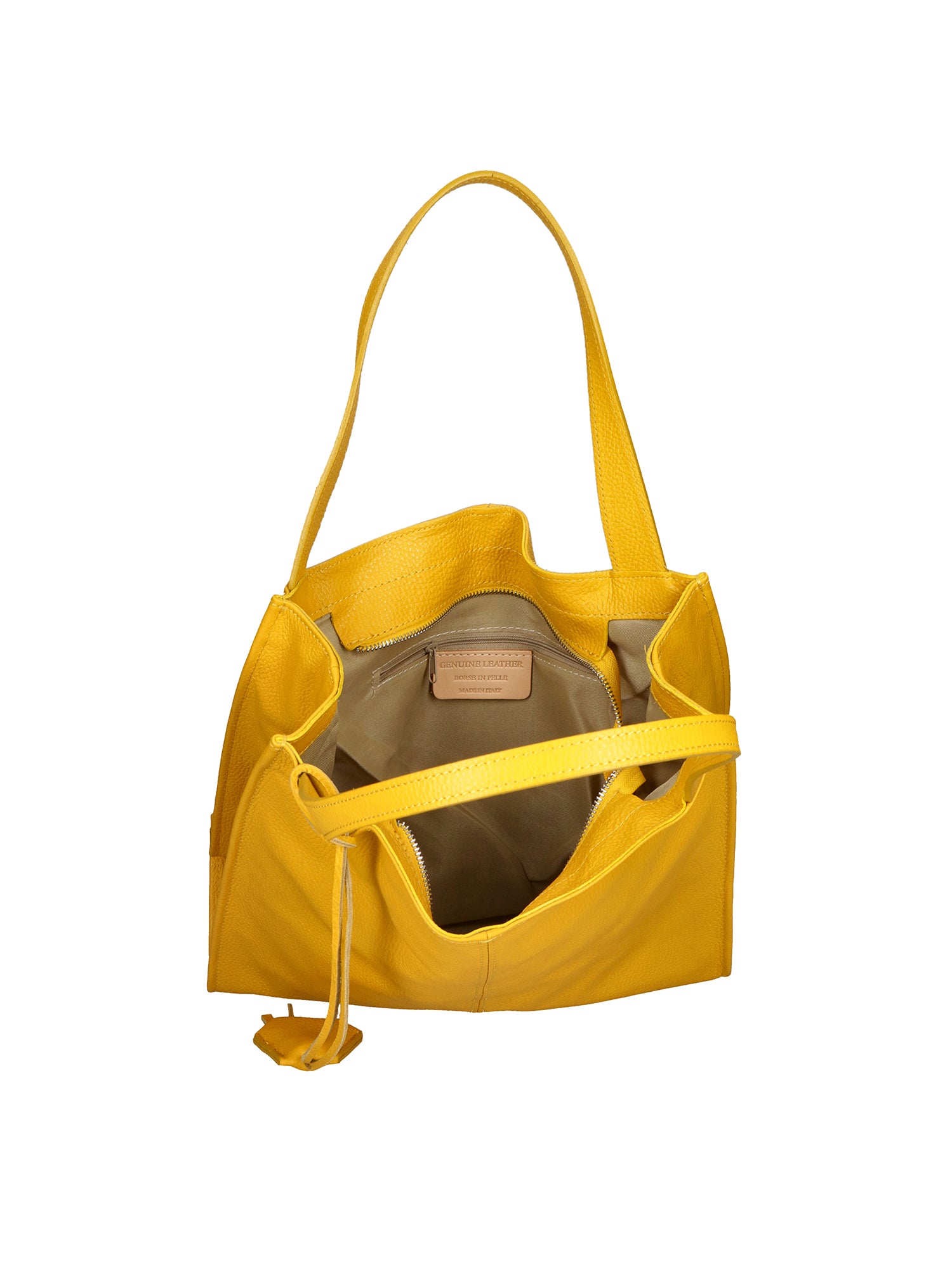 Seraphina Ultra Borsa a spalla da donna Vera pelle 3311-D04 GIALLO YELLOW Gave Lux
