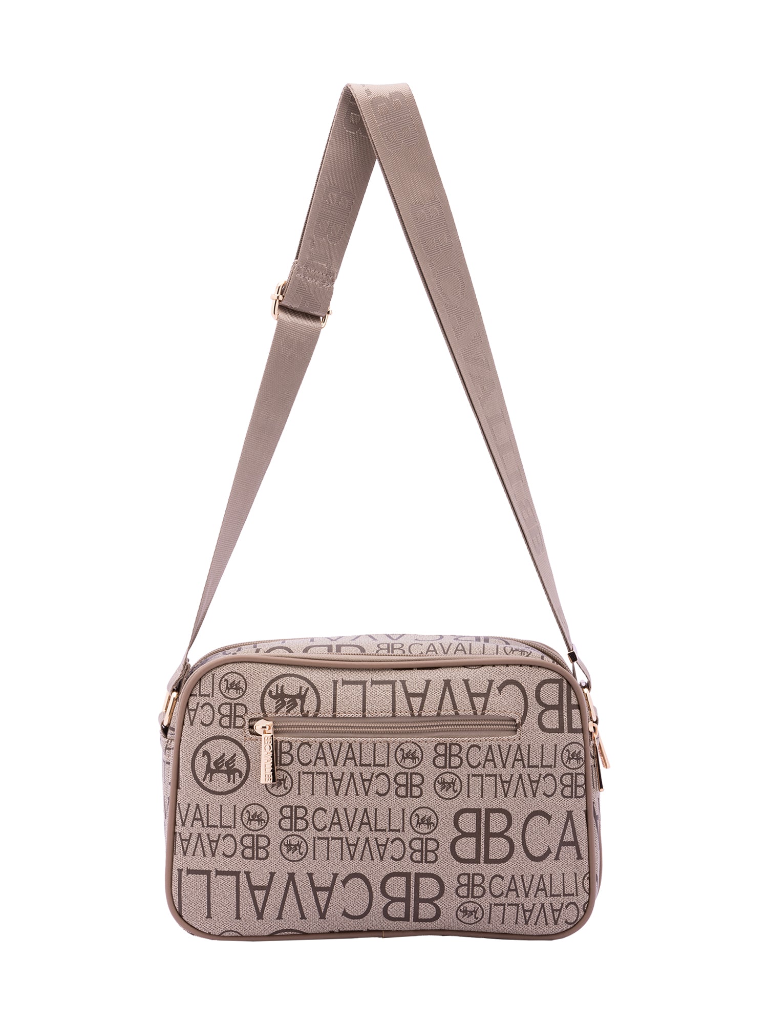 Borsa a tracolla da donna Ecopelle BC1375-KHAKI B Cavalli