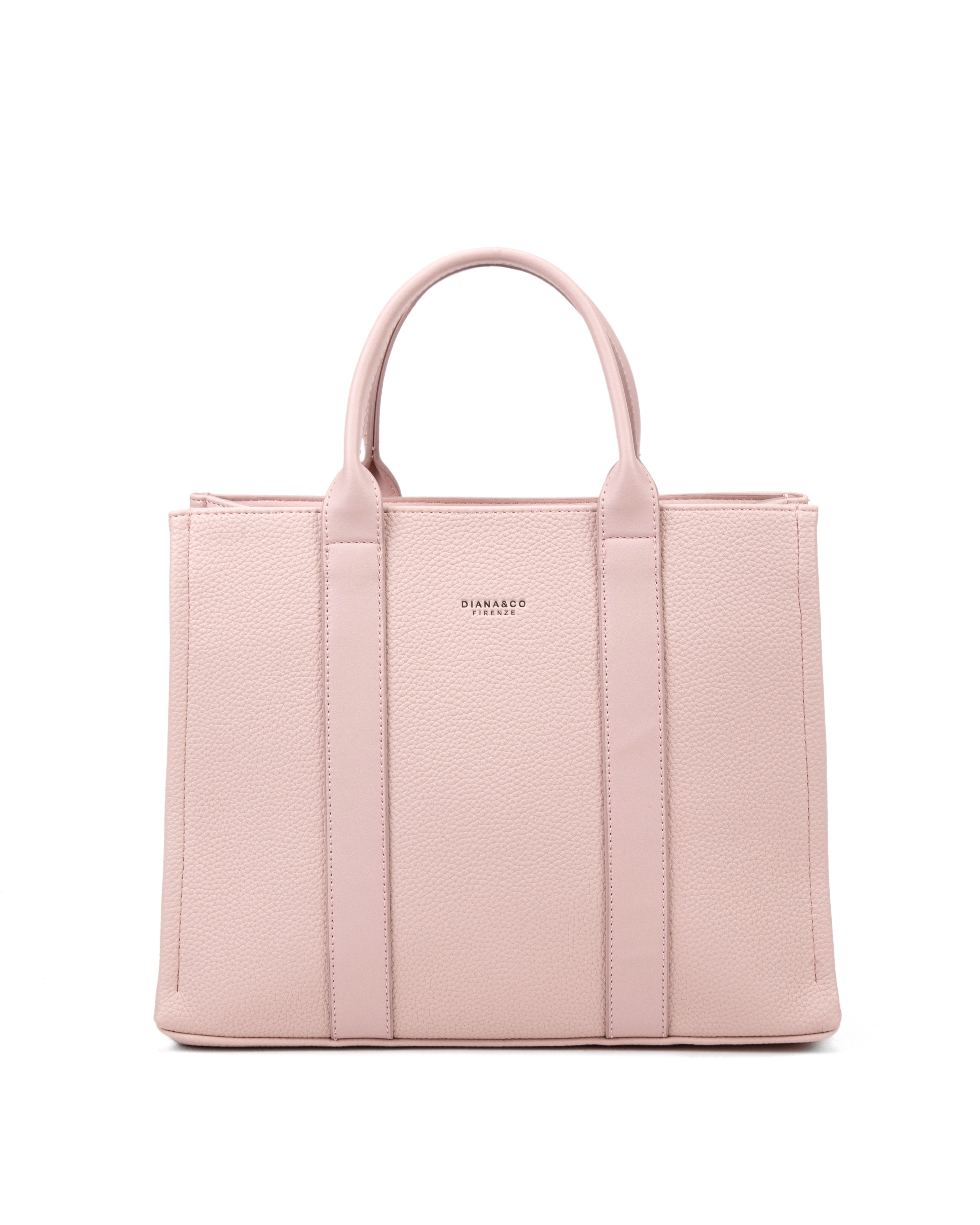 Borsa a mano da donna 100% pelle vegana PU 715-3PT-ROSE Diana&co
