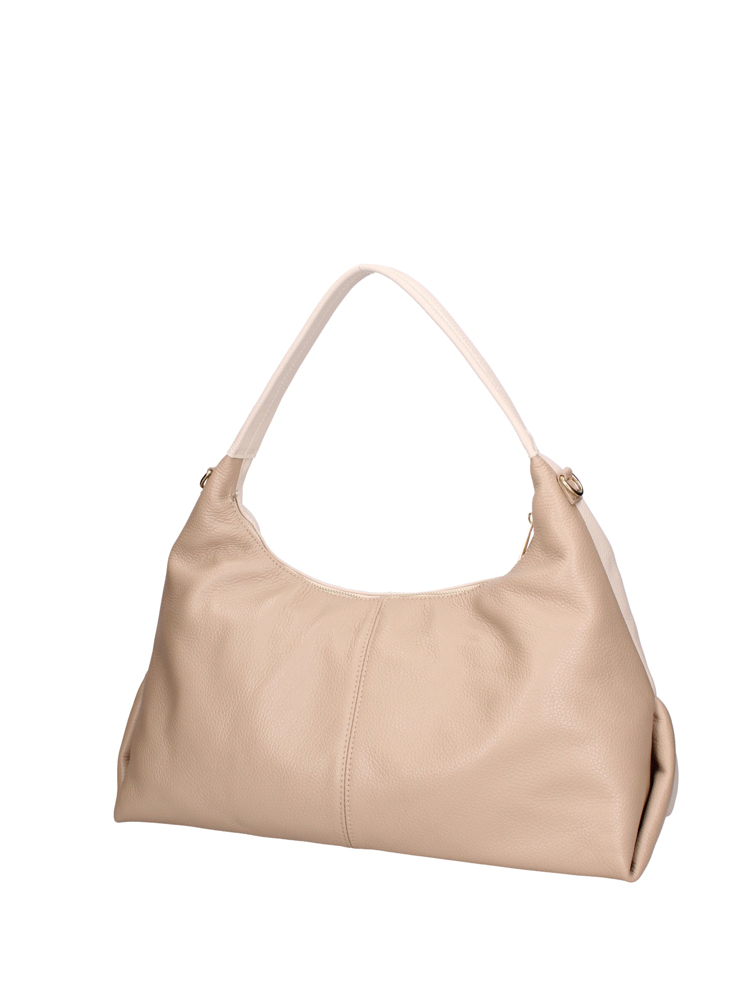 Borsa a spalla da donna Vera pelle 07233-D37 LATTE+D05 TAUPE Roberta Rossi