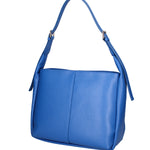 Borsa a spalla da donna Misto pelle e tessuto 07157-D22 BLUETTE Roberta Rossi