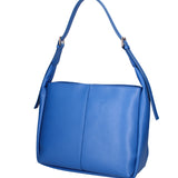 Borsa a spalla da donna Misto pelle e tessuto 07157-D22 BLUETTE Roberta Rossi