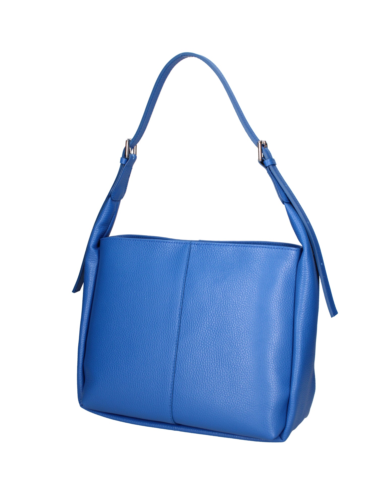 Borsa a spalla da donna Misto pelle e tessuto 07157-D22 BLUETTE Roberta Rossi