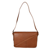 Azzurra Borsa a spalla da donna Vera pelle croco 05699-C17 CUOIO COGNAC Gave Lux
