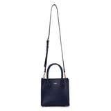Borsa a mano da donna 100% pelle vegana PU 713-1PT-NAVY BLUE Diana&co