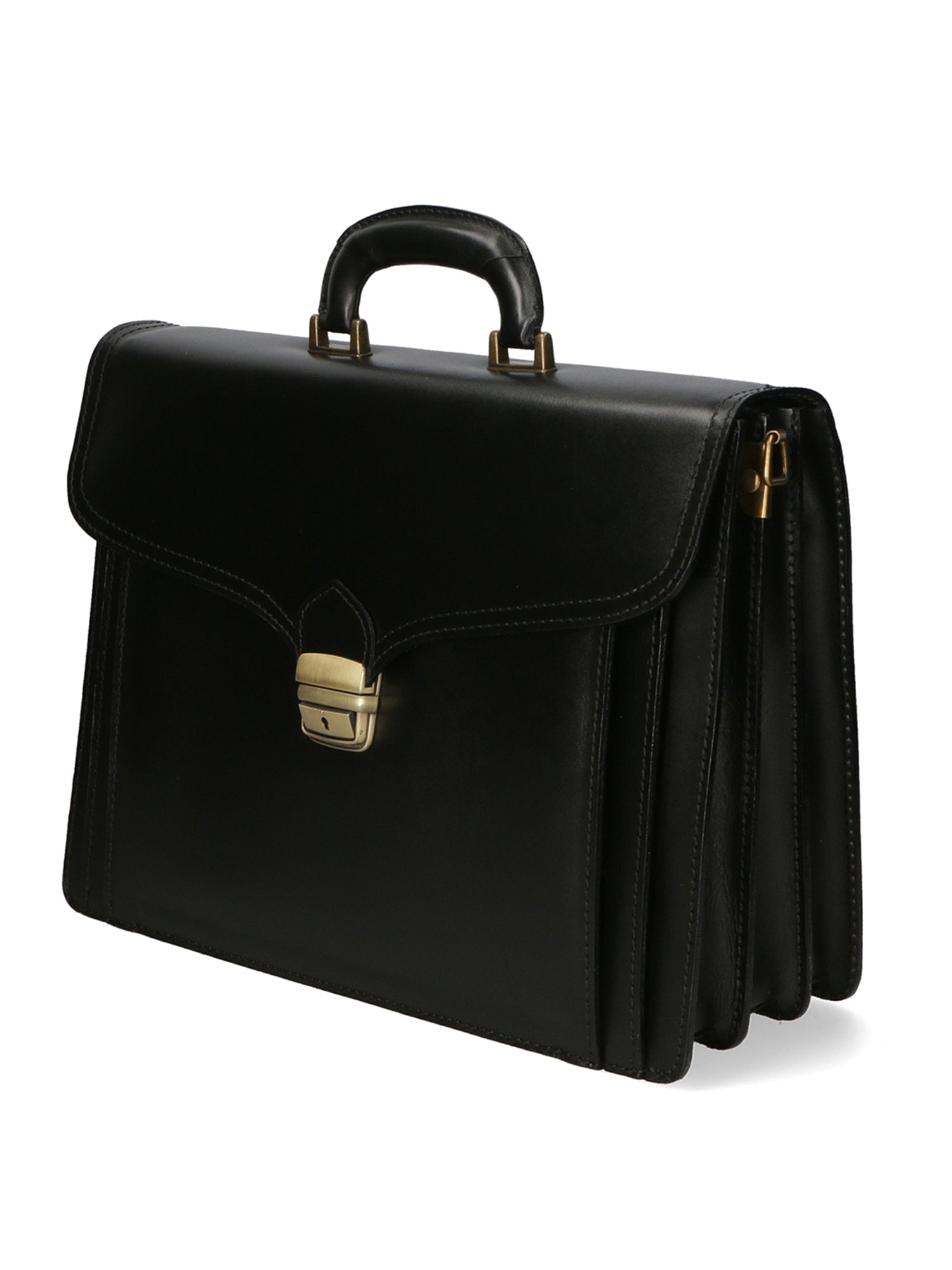 Nevio 7010-NERO BLACK Borsa da lavoro uomo in pelle Gave Lux