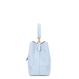 Borsa a mano da donna 100% pelle vegana PU 741-1PT-SKY BLUE Diana&co