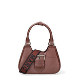 Borsa a mano da donna 100% PVC FLAT-CIRCLE-CHOCOLATE - BRUSH CDF Marc Ellis