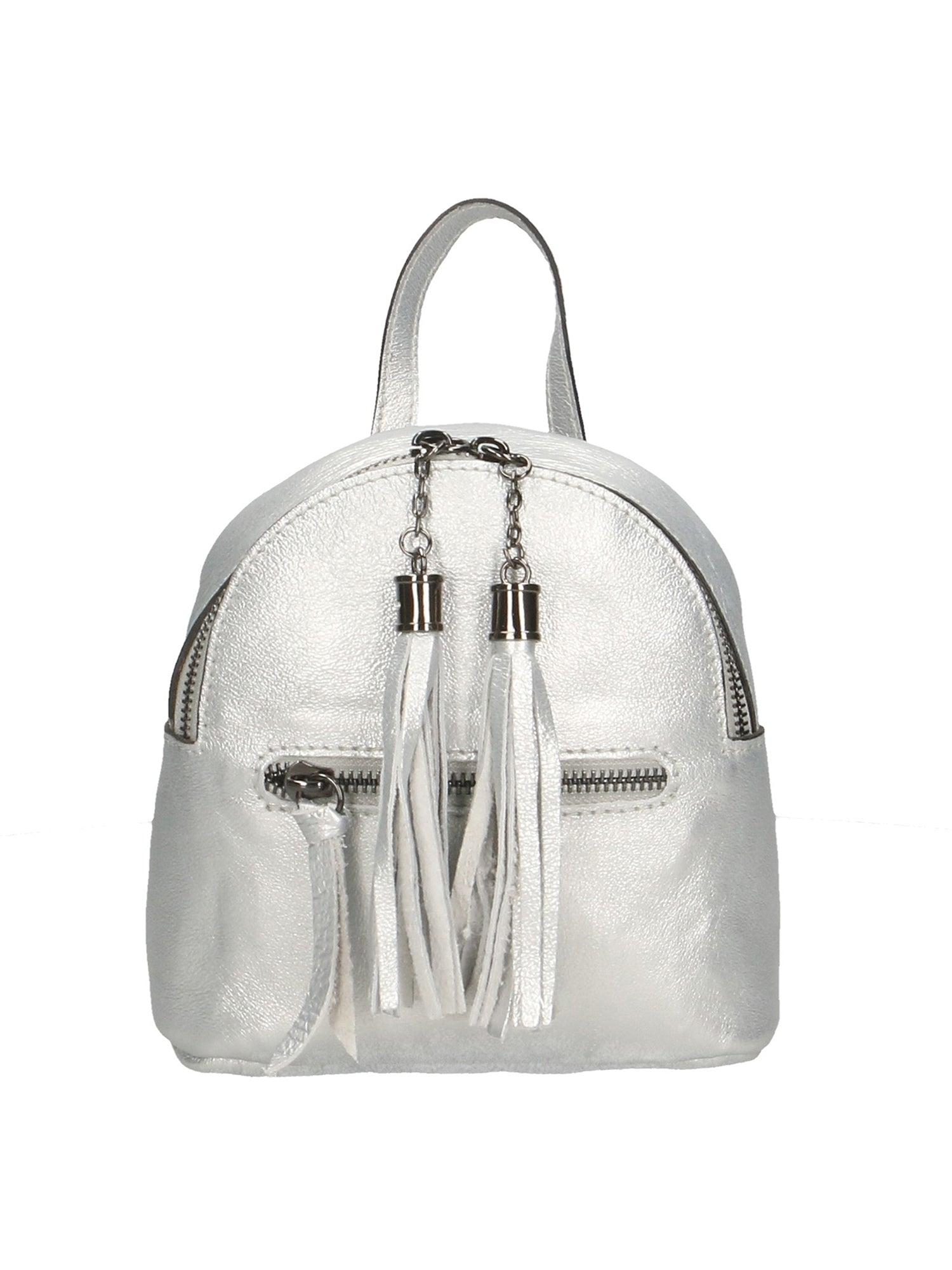 Morgana 188132-ARGENTO SILVER Zaino da donna in vera pelle Gave Lux