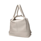 Vera pelle 07135-D86 GRIGIO PERLA Borsa a spalla convertibile Anjelica Viola Castellani